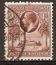 Gold Coast 1928 1d Red-brown. SG104.